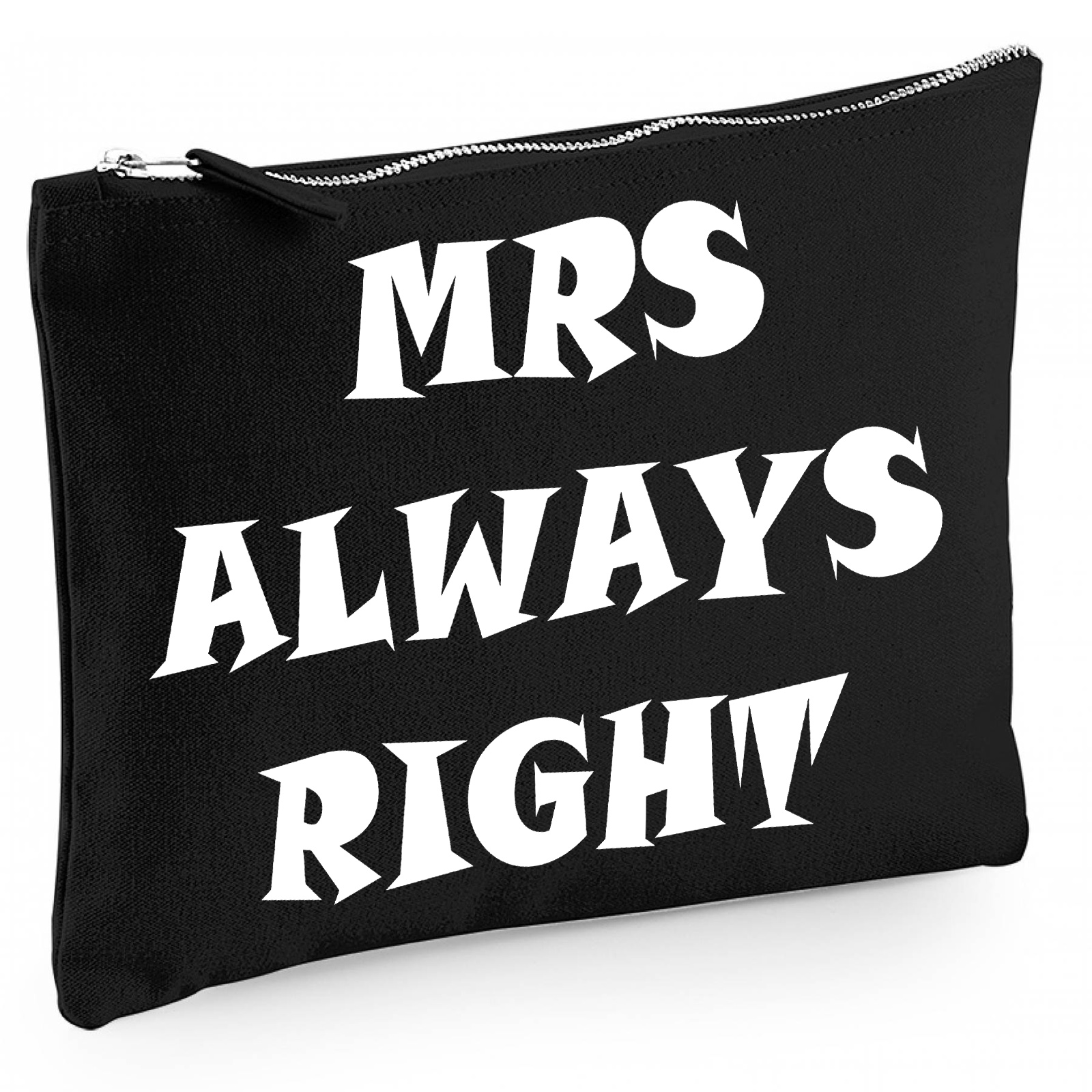 Baumwoll Canvas Kosmetiktasche - Kulturbeutel - Schminktasche Modell: MRS always right