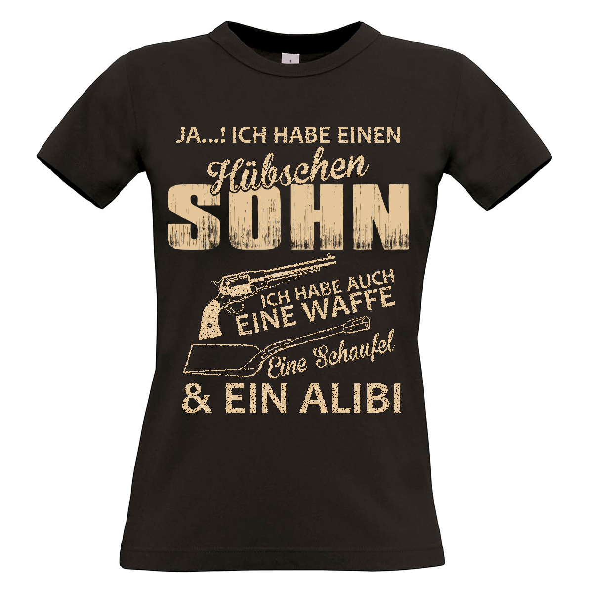 Damen T-Shirt Modell: Hübscher Sohn