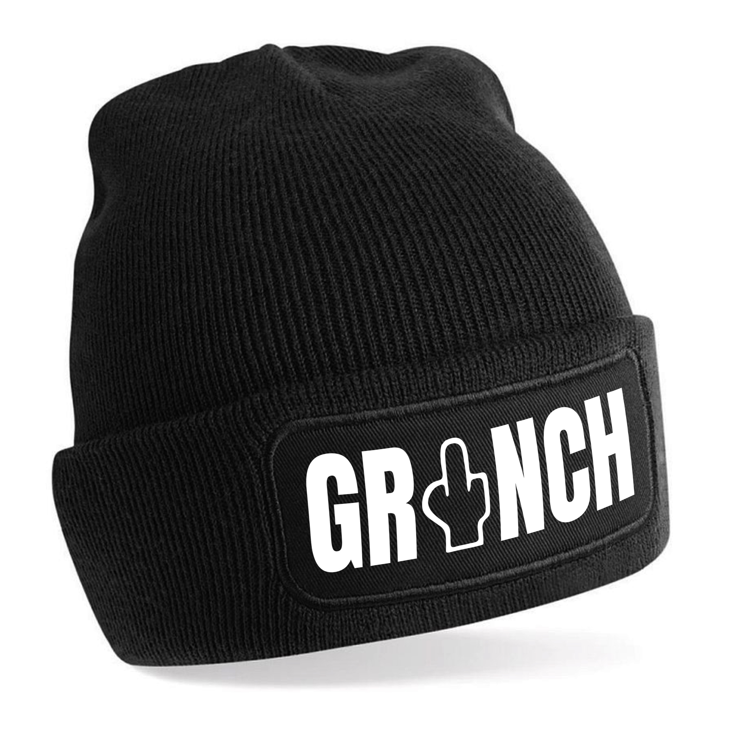 Beanie Strickmütze mit Spruch | GR NCH | Farbwahl | Unisex SoftTouch angenehm weiche und warme Wintermütze | OneSize Einheitsgröße für Erwachsene