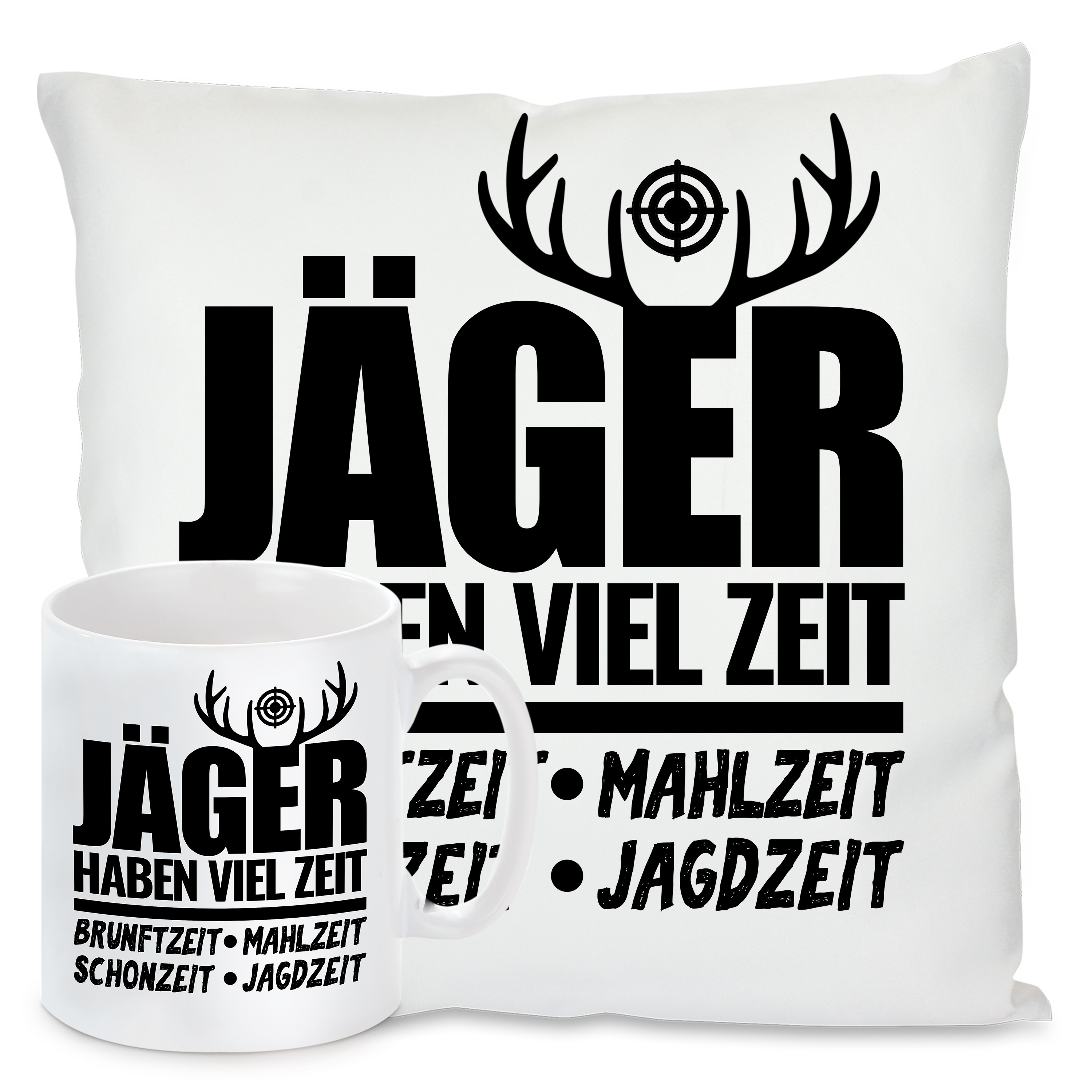 Kissen oder Tasse: Jäger