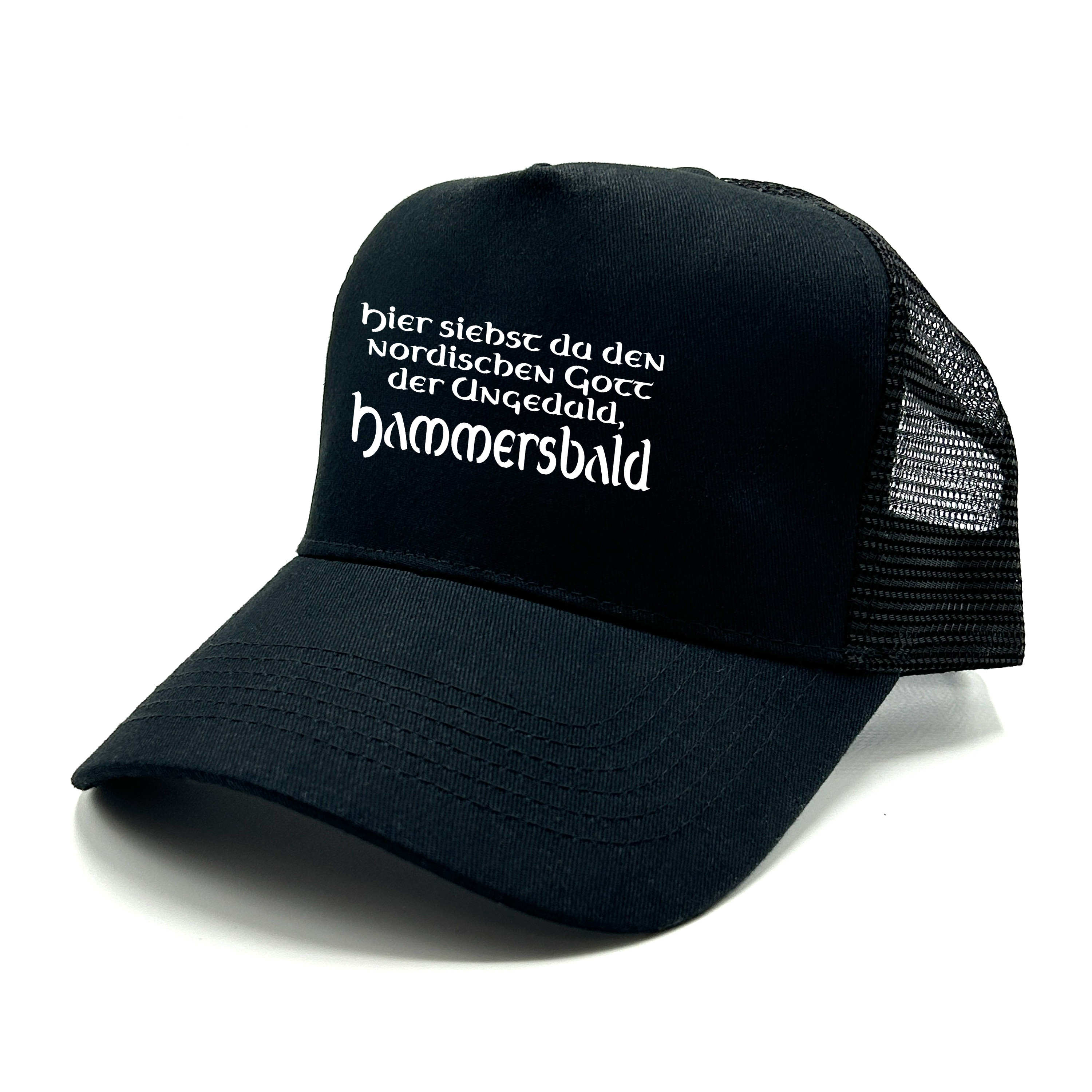 Trucker Cap in Mesh Optik mit Spruch | Hammersbald | Farbwahl | Unisex Baseball Mütze | hochwertiger Druck | OneSize durch verstellbaren Klipp-Verschluss