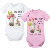 Babybody Modell:  Frohe Ostern Schwester! (kleine Schwester)