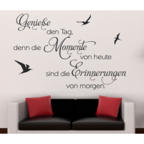 Wandtattoo Spruch