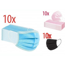 10x OP Maske Farbe PINK / BLAU / SCHWARZ