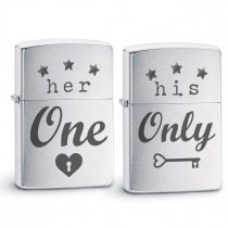 Original Zippo Benzinfeuerzeug: Her One, His Only