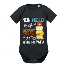 Babybody: Mein Held trägt Feuerwehrstiefel...