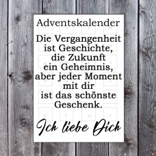 Adventskalender - Die Vergangenheit ist Geschichte