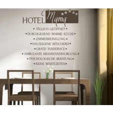 Wandspruch Hotel Mama