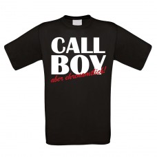 Funshirt weiß oder schwarz - Call Boy, aber ehrenamtlich