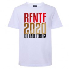 Funshirt oder Tanktop: Rente 2020 - ich habe fertig