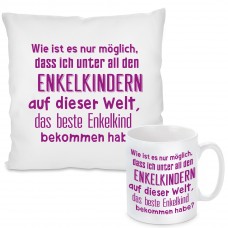 Kissen oder Tasse mit Motiv Modell: Wie ist es nur möglich, dass ich ...