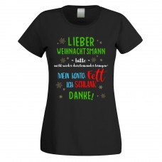 Funshirt weiß oder schwarz, als Tanktop oder Shirt - Lieber Weihnachtsmann, bitte nicht wieder durcheinander bringen...