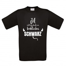 Funshirt als Tanktop, Damen- oder Herrenshirt - Fröhliches Schwarz