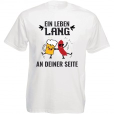 Funshirt weiß oder schwarz, als Tanktop oder Shirt - Ein Leben lang an Deiner Seite.