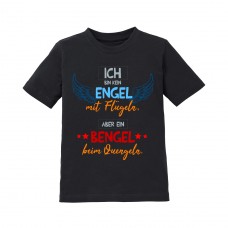 Kinder - Babyshirt Modell: Ich bin kein Engel mit Flügeln - aber ein Bengel....