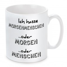 Tasse mit Motiv Modell: Morgenmenschen