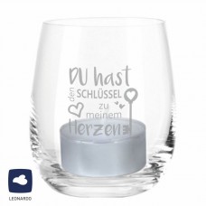 Windlicht "Du hast den Schlüssel zu meinem Herzen"