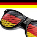 Fan Sonnenbrille Fußball EM WM