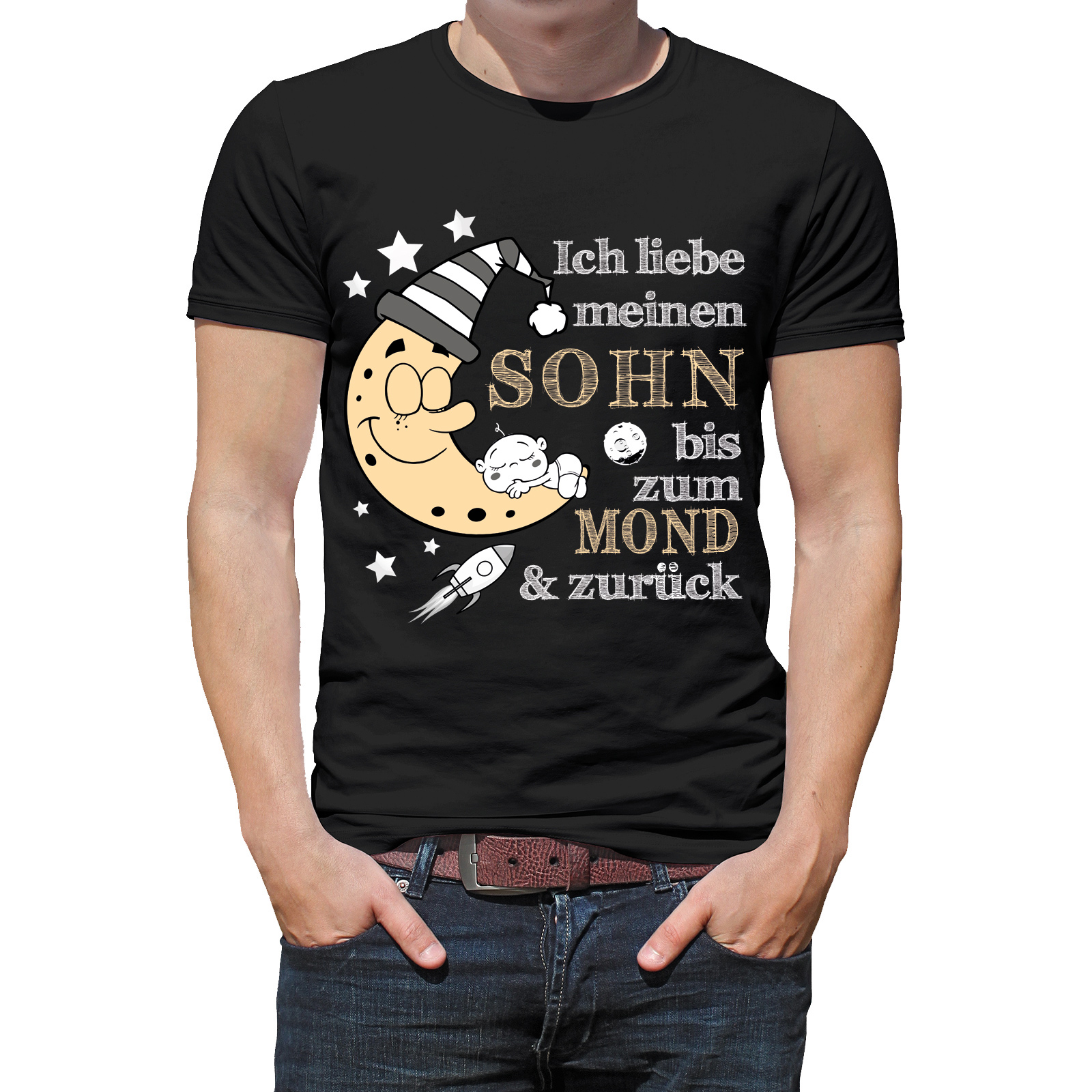 Herren T-Shirt Modell: Ich liebe meinen Sohn